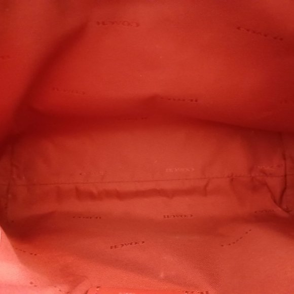 Coach prairie satchel convertible handbag in red signature Coach pebble leather - Picture 8 of 9